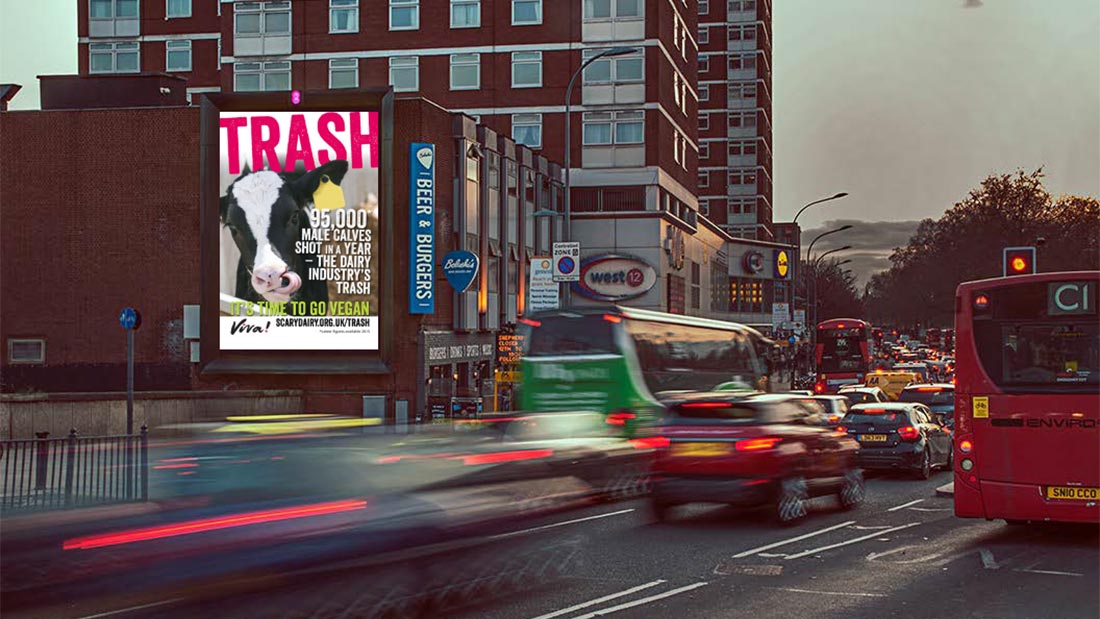Massive Vegan Billboard Appears In London