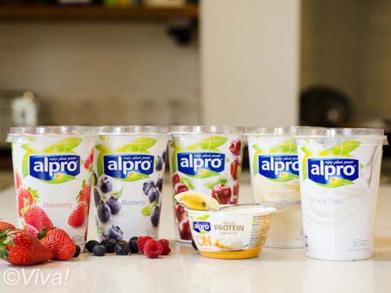 Alpro yogurts