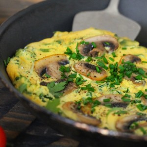 mushroom omelette