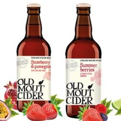 two bottles of old mout vegan friendly cider