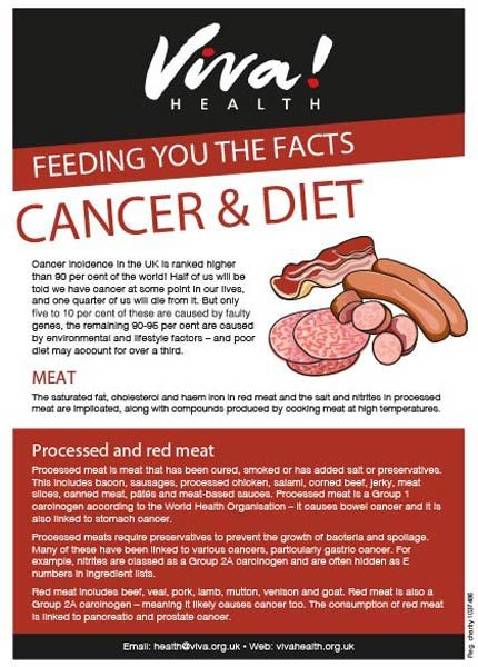 Cancer and diet