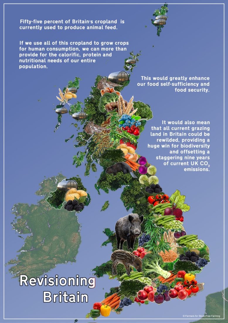 Revisioning Britain Map For Vegan Britain