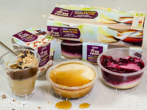 Tesco vegan dessert selection