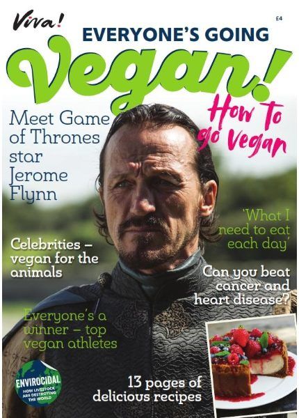 Front cover of everyone's going vegan magazine