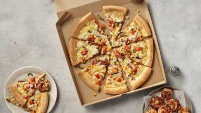 New Papa John's Veganuary pizza in box