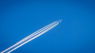 plane in sky