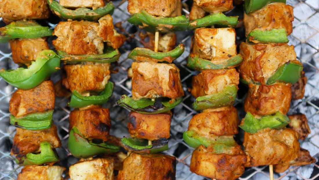 Tofu Tikka Kebabs