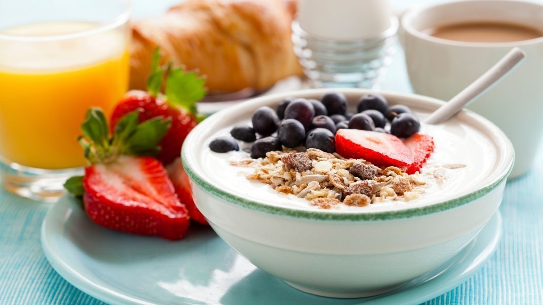 a bowl of oats with fruit