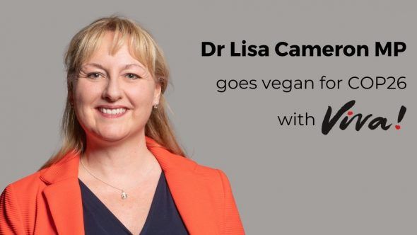 Dr Lisa Cameron goes vegan with Viva!