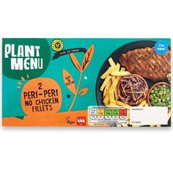 plant menu peri peri no chicken fillets