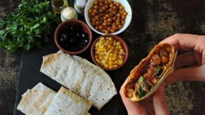 vegan shawarma kebab