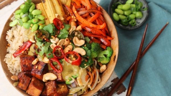 vrc stir-fried vegetables and rice