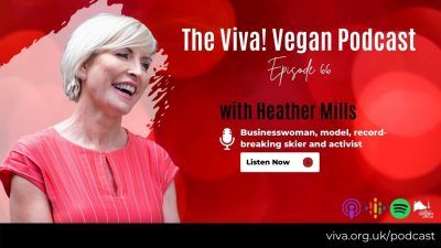 Heather Mills features on the Viva! Vegan Podcast
