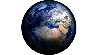 Planet earth circle