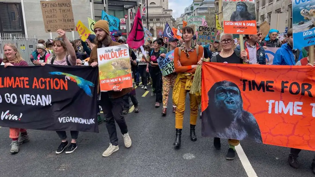 Viva! supporters in Wildlife march