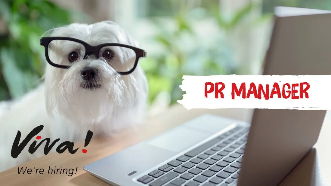 Job advert for PR Manager at Viva!