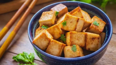 bowl of tofu