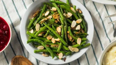 Green beans on a plate