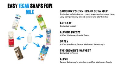 Easy vegan swaps for milk